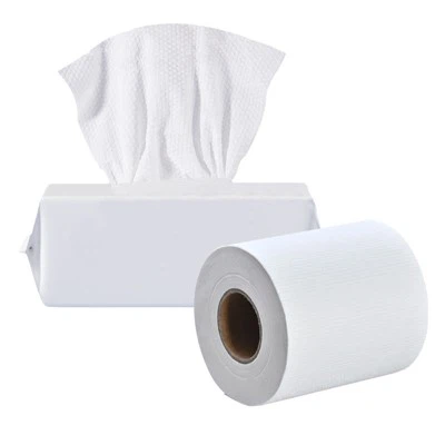 Lingettes humides non tissées filées