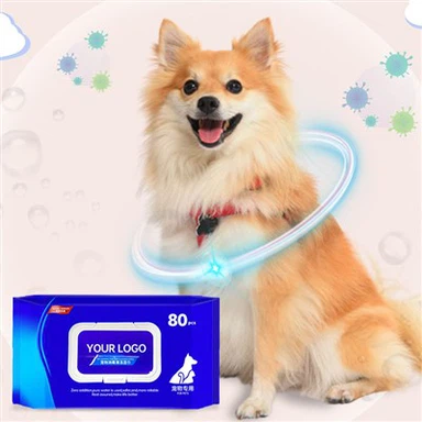 Lingettes humides pour animaux