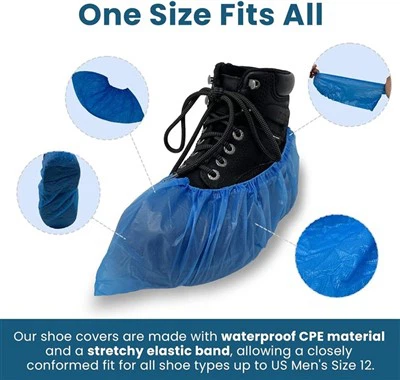 Couvre-chaussures antidérapants réutilisables